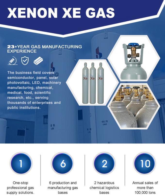 Factory Price Supply Cylinder 99.999% Xenon Xe Gas